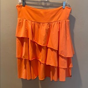 Matilda Jane coral tiered cotton skirt extra-large